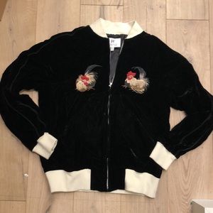 HBNS rooster velour jacket size XL
